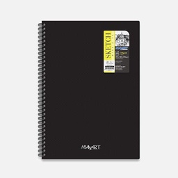 [MAYART MA00013] MAYART Sketch Paper PP Perforated Spiral Book 110gsm A5+ x 60