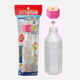 [SHACHIHATA ZKC-A/SB-2] SHACHIHATA Cap Pencil Sharpener with Bottle Pink