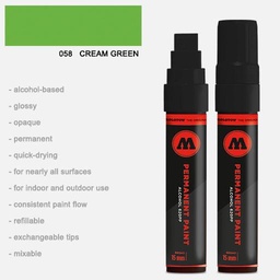 [MOLOTOW 620058] MOLOTOW Permanent Paint Marker 15mm Cream Green