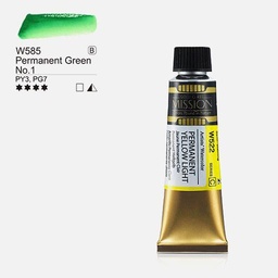 [MIJELLO MWC-W585] MIJELLO Mission Gold Watercolor 15ml Permanent Green 1