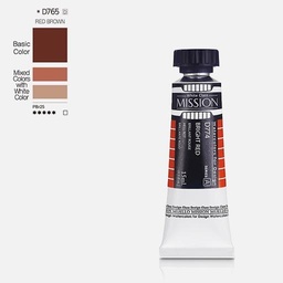 [MIJELLO MWC-D765] MIJELLO Mission White Watercolor 15ml Red Brown