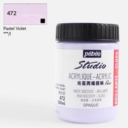 [PEBEO 839472] PEBEO Studio Gloss Acrylic 300ml Pastel Violet