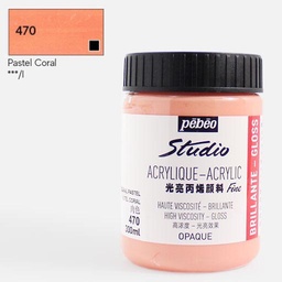 [PEBEO 839470] PEBEO Studio Gloss Acrylic 300ml Pastel Coral