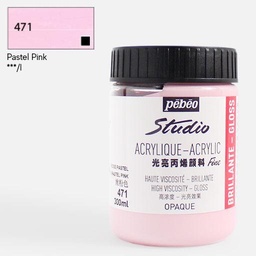 [PEBEO 839471] PEBEO Studio Gloss Acrylic 300ml Pastel Pink