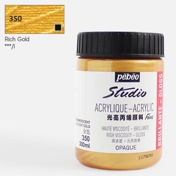 [PEBEO 839350] PEBEO Studio Gloss Acrylic 300ml Iridescent Gold