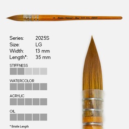 [SILVER 2025S LG] SILVER Golden Natural Blend Quill Brush Large