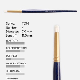 [TINTORETTO TD01] TINTORETTO Extra Bristle Retreat Brush 4 By Thierry Duval