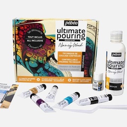 [PEBEO 524703] PEBEO Ultimate Controllable Pouring Medium Discovery Set x 9 By Nancy Wood