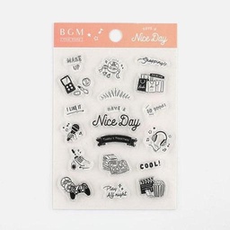 [BGM BT-CS005] BGM Clear Stamp Nice Have A Nice Day