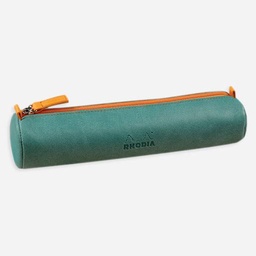 [RHODIA 319007] RHODIA Leather Round Pen Case Aqua