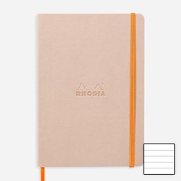 [RHODIA 117373] RHODIA Softcover Notebook 90gsm Lined A5 x 80 Rose Smoke