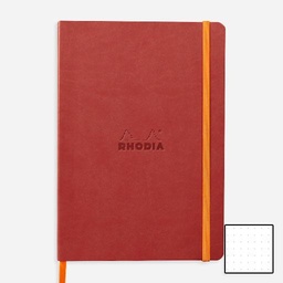 [RHODIA 117437] RHODIA Softcover Dot Notebook 90gsm A5 x 80 Nacarat