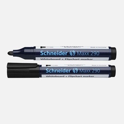 [SCHNEIDER 129001] SCHNEIDER Maxx 290 Whiteboard & Flipchart Marker Bullet Tip Black
