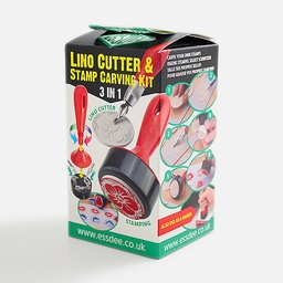 [ESSDEE L10B5D] ESSDEE Lino Cutter & Stamp Carving 3-In-1 Set x 15