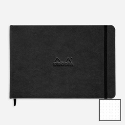 [RHODIA 118049] RHODIA Hardcover Dot Webnotebook 90gsm Landscape A5 x 96 Black