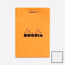 [RHODIA 10200] RHODIA Basics Notepad 80gsm Graph 52mm x 75mm x 80 Orange