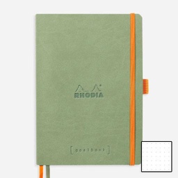 [RHODIA 117805] RHODIA Ivory Paper Softcover Goal Book 90gsm Dot A5 x 120 Celadon
