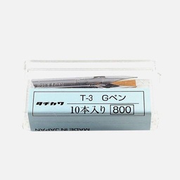 [TACHIKAWA T3-10] TACHIKAWA G-Pen Nib x 10