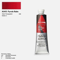 [HOLBEIN AU413] HOLBEIN Artist Heavy Body Acrylic 60ml Pyrrole Rubin