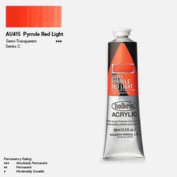 [HOLBEIN AU415] HOLBEIN Artist Heavy Body Acrylic 60ml Pyrrole Red Light