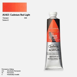 [HOLBEIN AU423] HOLBEIN Artist Heavy Body Acrylic 60ml Cadmium Red Light