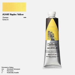 [HOLBEIN AU449] HOLBEIN Artist Heavy Body Acrylic 60ml Naples Yellow