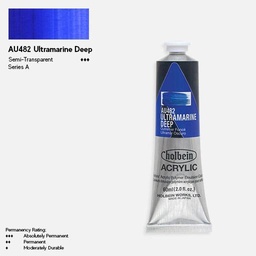 [HOLBEIN AU482] HOLBEIN Artist Heavy Body Acrylic 60ml Ultramarine Deep
