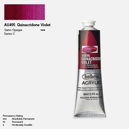 [HOLBEIN AU495] HOLBEIN Artist Heavy Body Acrylic 60ml Quinacridone Violet