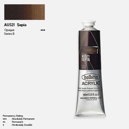 [HOLBEIN AU521] HOLBEIN Artist Heavy Body Acrylic 60ml Sepia