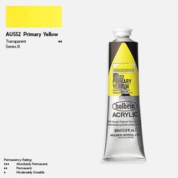[HOLBEIN AU552] HOLBEIN Artist Heavy Body Acrylic 60ml Primary Yellow