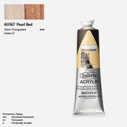 [HOLBEIN AU567] HOLBEIN Artist Heavy Body Acrylic 60ml Pearl Red