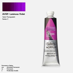 [HOLBEIN AU581] HOLBEIN Artist Heavy Body Acrylic 60ml Luminous Violet