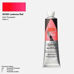 [HOLBEIN AU584] HOLBEIN Artist Heavy Body Acrylic 60ml Luminous Red