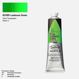 [HOLBEIN AU588] HOLBEIN Artist Heavy Body Acrylic 60ml Luminous Green