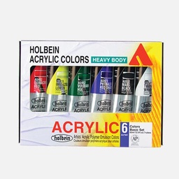 [HOLBEIN AU7981] HOLBEIN Artist Heavy Body Acrylic 60ml Basic Set x 6
