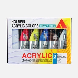 [HOLBEIN AU7983] HOLBEIN Artist Heavy Body Acrylic 60ml Primary Set x 5