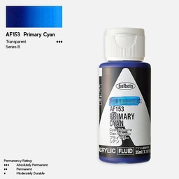[HOLBEIN AF153] HOLBEIN Fluid Acrylic 35ml Primary Cyan