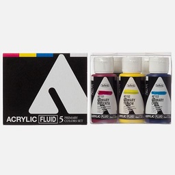 [HOLBEIN AF192] HOLBEIN Fluid Acrylic 35ml Primary Set x  5