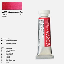 [HOLBEIN W205] HOLBEIN Artist Watercolor 15ml Quinacridone Red
