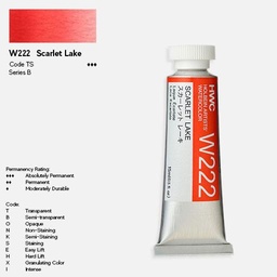 [HOLBEIN W222] HOLBEIN Artist Watercolor 15ml Scarlet Lake