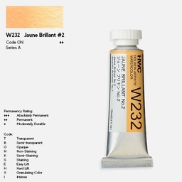 [HOLBEIN W232] HOLBEIN Artist Watercolor 15ml Jaune Brilliant 2