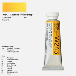 [HOLBEIN W243] HOLBEIN Artist Watercolor 15ml Cadmium Yellow Deep