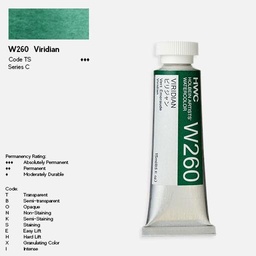 [HOLBEIN W260] HOLBEIN Artist Watercolor 15ml Viridian