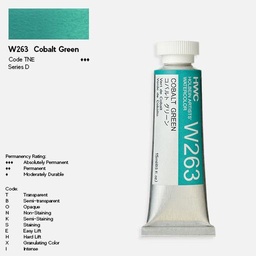 [HOLBEIN W263] HOLBEIN Artist Watercolor 15ml Cobalt Green