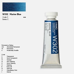 [HOLBEIN W302] HOLBEIN Artist Watercolor 15ml Marine Blue