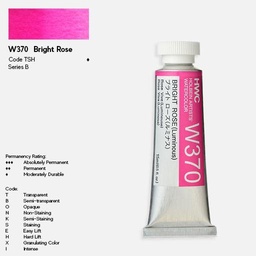 [HOLBEIN W370] HOLBEIN Artist Watercolor 15ml Bright Rose (Luminous)