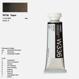 [HOLBEIN W336] HOLBEIN Artist Watercolor 15ml Sepia