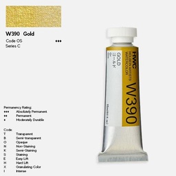 [HOLBEIN W390] HOLBEIN Artist Watercolor 15ml Gold