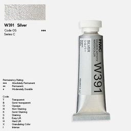 [HOLBEIN W391] HOLBEIN Artist Watercolor 15ml Silver