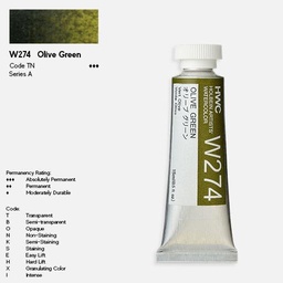 [HOLBEIN WW074] HOLBEIN Artist Watercolor 60ml Olive Green